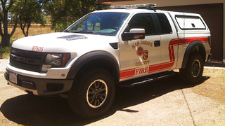The Ford Raptor makes an awesome fire truck